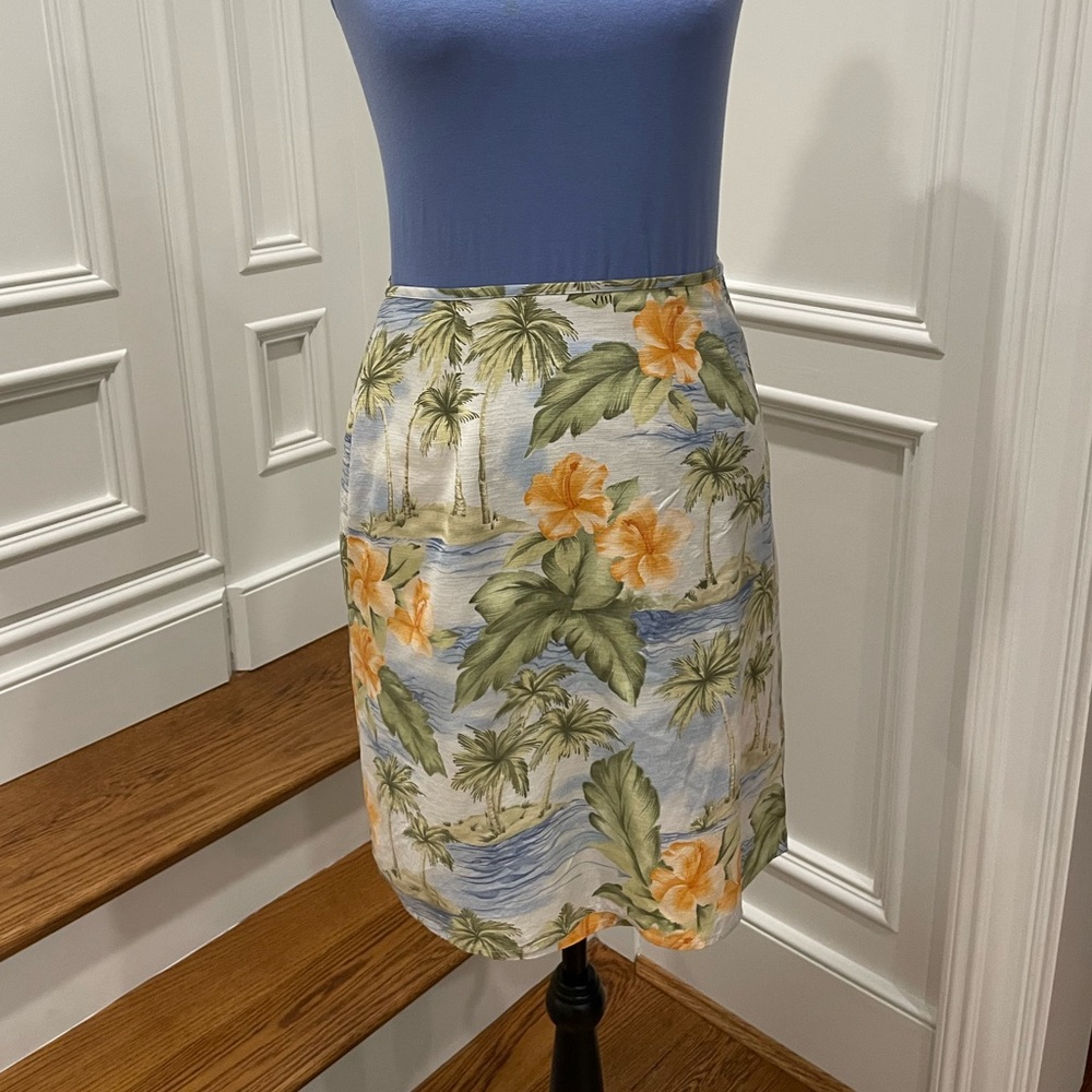 Tommy Bahama 100% Sill Wrap Skirt sz6